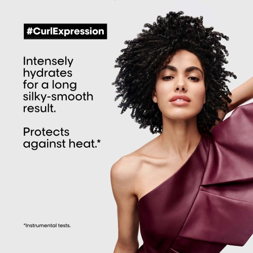 L'Oréal Professionnel Leave-In-Moisturiser, With Heat Protection, For Curly & Coily Hair, With Glycerin, Urea H and Hibiscus Seed Extract, Serie Expert Curl Expression, 200 ml - Image 8