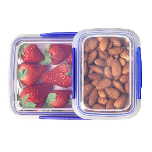 Sistema KLIP IT Food Storage Containers | 2 L, 1 L, 400 ml, 200 ml | Airtight & Stackable Meal Prep Containers with Lids | School Lunch Boxes & Snack Boxes | 12 Count (6 Containers with Lids) - Image 3