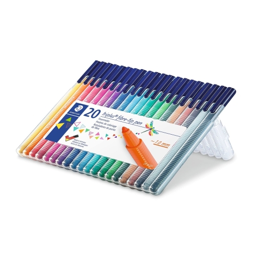STAEDTLER 323 SB20 Triplus Colour Fibre-Tip Pens, 1.0mm - Assorted Colours (Pack of 20) - Image 7