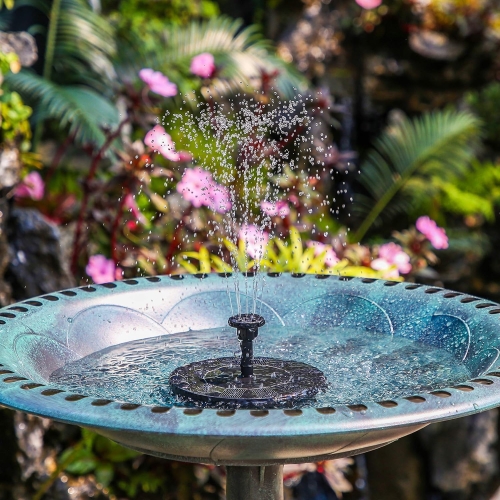 AISITIN Solar Water Fountain, Solar Powered Water Fountain with 6 Nozzles, Floating Solar Pond Pump for Bird Bath, Garden, Pond, Pool and Fish Tank - Image 9