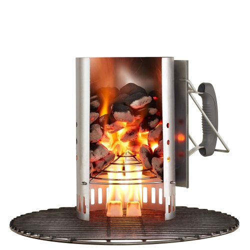 Weber Rapidfire Starter - Large (32cm Height), compact grill lighter with two handles, ideal for all charcoal grills from Ø 47cm, ignition aid for charcoal, briquettes - (7416) - Image 5