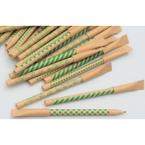leaf boat Eco Friendly Paper Pens/Pack of 10 or 24 with Metal Ink Chamber/Low Waste gift/Biro Pens/Black/Recyclable/Eco Friendly Products/Stationery/Paper Packaging/Zero Waste/Plastic Free - Image 6