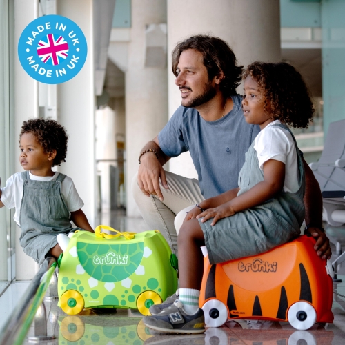Trunki Children’s Ride-On Suitcase and Kid's Hand Luggage | Perfect Toy Gift for Toddler Boys & Girls: Tipu Tiger (Orange) - Image 2