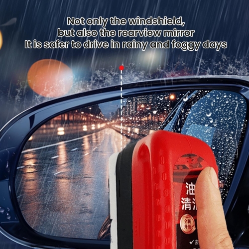 Automotive Oil Film Cleaning Brush - Powerful Windshield Cleaner & Oil Film Remover,120ml Car Glass Oil Film Water Stain Removal, Auto Windshield Glass Oil Film Cleaner (1PC) - Image 7
