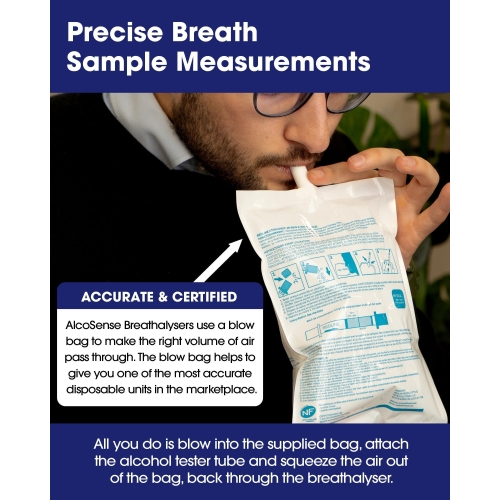 AlcoSense French NF Certified Breathalyzers for France & European Travel - Certified by National Laboratory of France - Breathalyser Twin Pack - NF Approved Alcohol Tester - European Breathalyser Kit - Image 4
