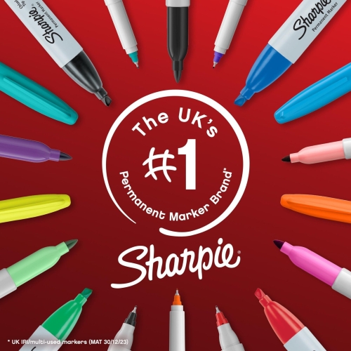 Sharpie Twin Tip Permanent Markers | Fine & Ultra-Fine Points | Black Ink | 2 Marker Pens - Image 3
