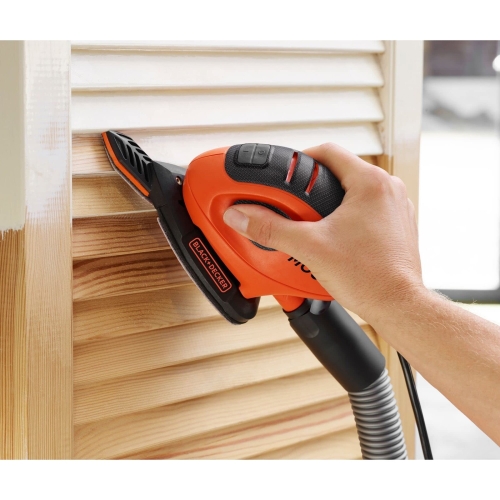 BLACK+DECKER Mouse Detail Sander, 55W, 240V, Corded, includes 6 Sanding Sheets, BEW230-GB - Image 2