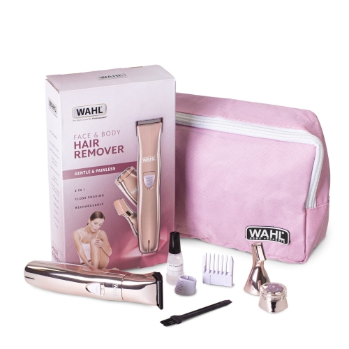 Wahl 3-in-1 Ladies Face and Body Hair Remover, Perfect for Gifting, Womens Hair Removal Trimmer, Female Rotary Shaver, Eyebrow Shaper, Comb Attachment, Facial Hair Trimmers for Women - Image 3