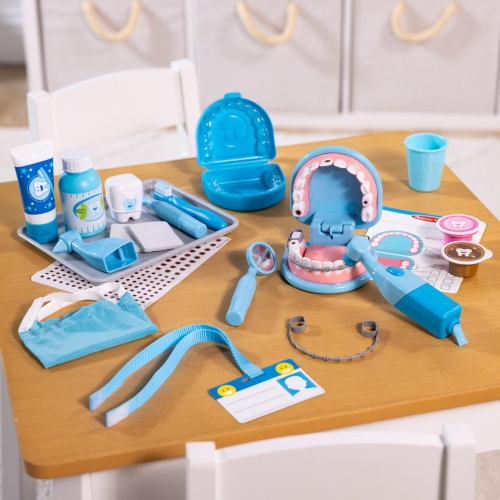 Melissa & Doug Super Smile Dentist Kit for Kids Role Play Toys for 3+ Year Old Girls Educational Toys for 3 Year Old Boys Montessori Kids Toys Age 3,8.89 x 27.18 x 34.29 centimeters - Image 2