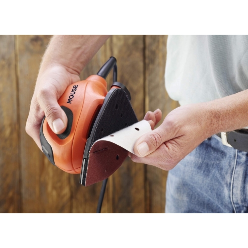 BLACK+DECKER Mouse Detail Sander, 55W, 240V, Corded, includes 6 Sanding Sheets, BEW230-GB - Image 3