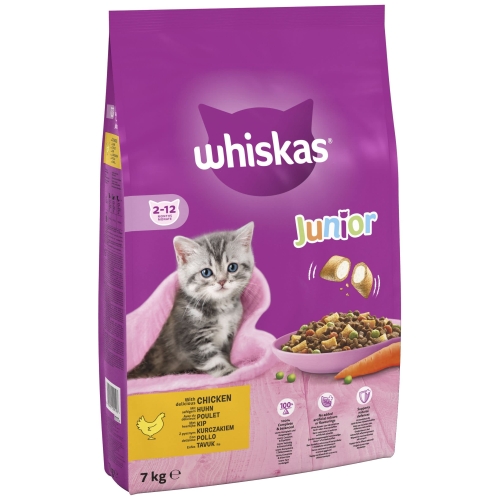 Whiskas Junior Chicken 7 kg Bag, Kitten Cat Dry Food - Pack May Vary - Image 10