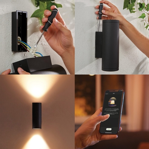 Philips Hue Appear Colour Smart LED Outdoor Wall Light - Image 8