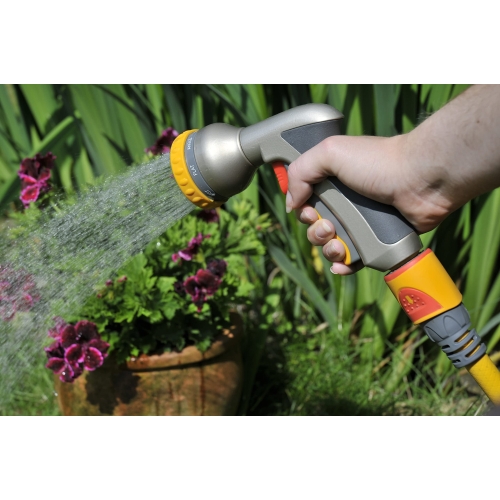 HOZELOCK - Multi-Jet Spray Gun Plus : Ergonomic, Extremely Compact Metal Multi-task Gun for Ease of Use, Lockable: 9 Spray Patterns [2691P6001] - Image 3