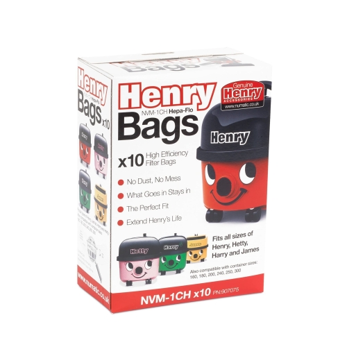 Henry NVM-1CH/907075 HepaFlo Vacuum Bags, White, 10 Count ( Pack of 1) - Image 6
