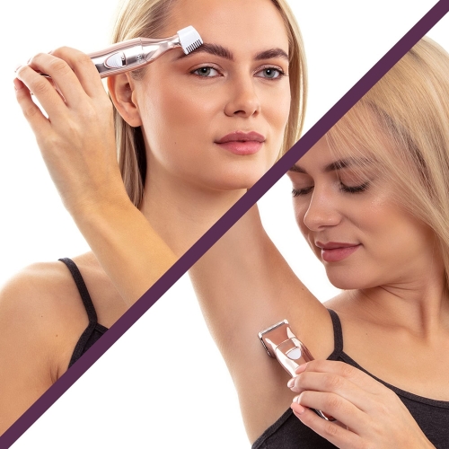 Wahl 3-in-1 Ladies Face and Body Hair Remover, Perfect for Gifting, Womens Hair Removal Trimmer, Female Rotary Shaver, Eyebrow Shaper, Comb Attachment, Facial Hair Trimmers for Women - Image 4