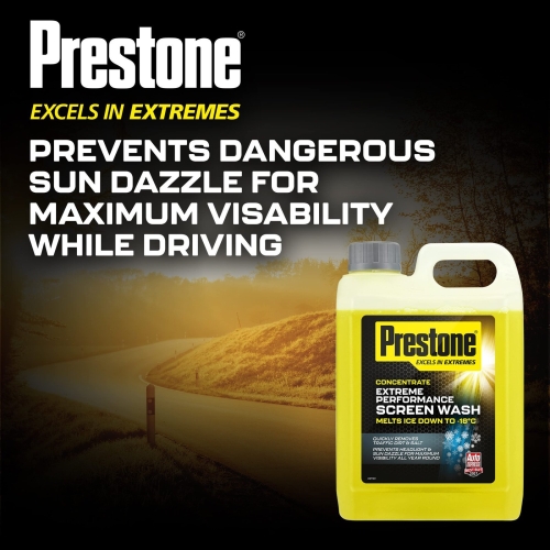 Prestone Screenwash Concentrate 2.5L, Screen Wash For Cars - Winter, High Performance Cleaning With Streak Free Formula, Extreme Performance Super Concentrated Screenwash, Reduce Plastic, 2.5 Litre - Image 4