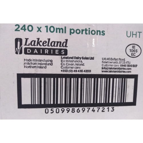 Lakeland Dairies UHT Semi Skimmed Milk Sticks - 10ml (120) - Image 3