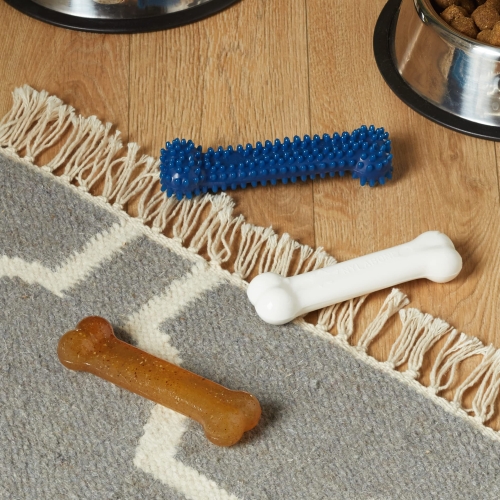 Nylabone Puppy Starter Kit, Pack of 3 Dental Dog Chew Bones, Teething, Gentle, Graduate, Small, for Puppies Up to 11 kg - Image 8