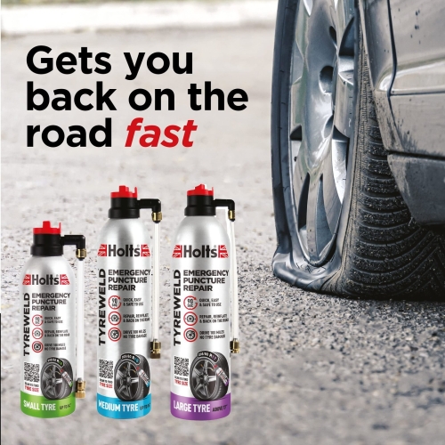 Holts Tyreweld Puncture Sealant Emergency Tyre Repair Foam Car Puncture Repair Kit Sealant, Quick & Easy Flat Tyre Foam, Drive Up To 100 Miles, No Tools Needed Unscented, 400ml , Pack of 1 - Image 6